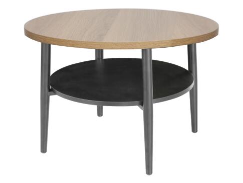 Стол журнальный SIGNAL ELLA B дуб/черный 60/45