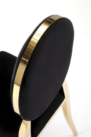 Стул HALMAR K556 черный/золотой