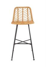 Стул барный HALMAR H97 натуральный/черный Стул барный HALMAR H97 натуральный/черный