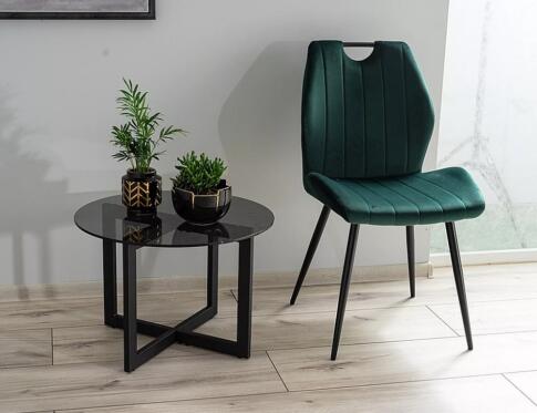 Стул SIGNAL ARCO Velvet Bluvel 78 зеленый/черный