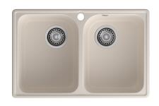 Кухонная мойка GRANFEST QUARZ Z-15 белый + сифон