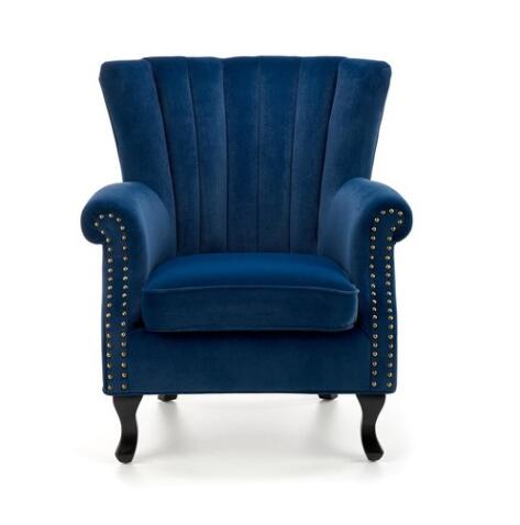 Кресло HALMAR TITAN темно-синий/черный