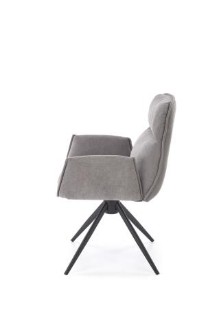 Стул HALMAR K574 серый/черный, поворотный