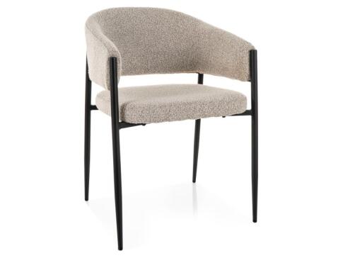 Стул SIGNAL AKITA t.231 бежевый/черный