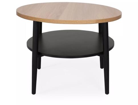 Стол журнальный SIGNAL ELLA B дуб/черный 60/45