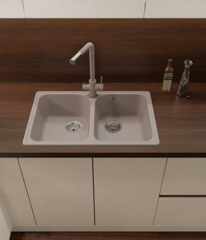 Смеситель для кухни GRANFEST QUARZ Z-5421 песочный