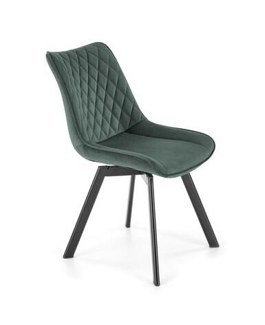 Стул HALMAR K520 темно-зеленый/черный, поворотный