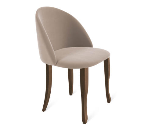 Стул Sheffilton SHT-ST35/S122 латте/темный орех/черный муар