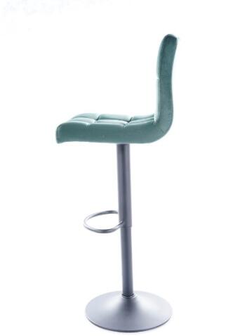 Стул барный SIGNAL C105 Velvet Bluvel 78 зеленый/черный