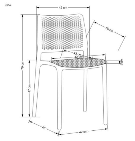 Стул HALMAR K514 черный