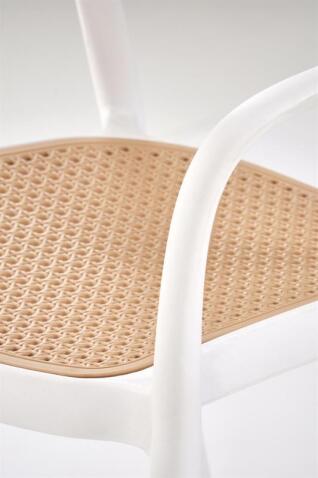 Стул HALMAR K530 белый/натуральный