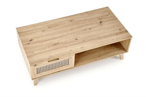 Стол журнальный HALMAR BORNEO LAW-1 дуб артизан/черный