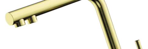 Смеситель для кухни Omoikiri Nakagawa 2 Plus LG светлое золото