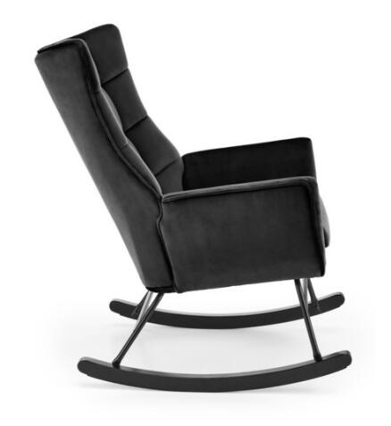 Кресло-качалка HALMAR BAZALTO черный