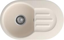 Кухонная мойка GRANFEST SMART SM-685L белый + сифон