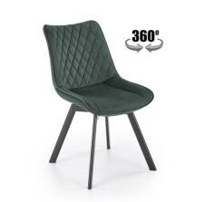 Стул HALMAR K520 темно-зеленый/черный, поворотный