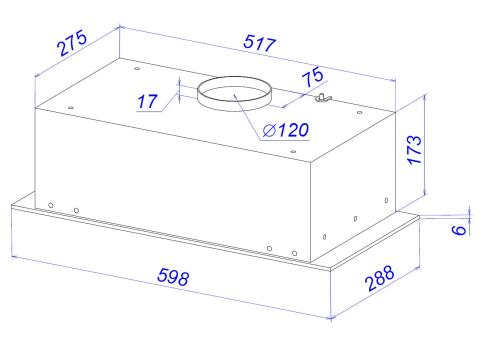 Вытяжка ZORG TECHNOLOGY PLATINO 750 60 S белый