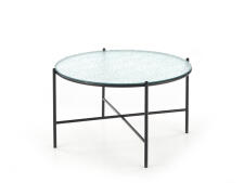 Стол журнальный HALMAR ROSALIA бесцветный/черный, 70/41