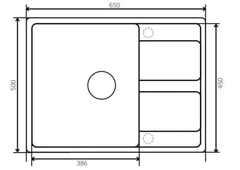 Мойка ZORG Apollo 65 слоновая кость