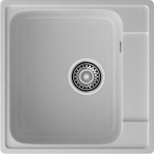 Кухонная мойка GRANFEST QUARZ Z-48 серый + сифон