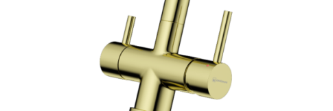 Смеситель для кухни Omoikiri Takamatsu-S-LG светлое золото