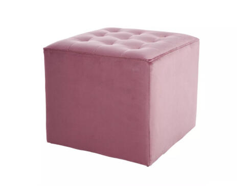 Пуф SIGNAL LORI Velvet Bluvel 52 античный розовый