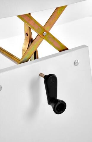 Стол-трансформер HALMAR ERIKA белый 120-160/70