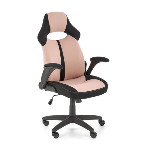 Кресло компьютерное HALMAR BLOOM розовый/черный