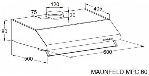 Вытяжка MAUNFELD MPC 60 черный