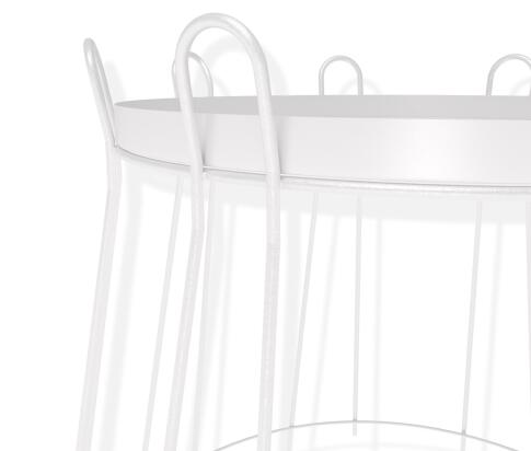 Стол журнальный Sheffilton SHT-CT6 артикул СЖ-83 белый муар