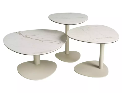 Стол журнальный SIGNAL CIAO A Ceramic бежевый Amazonia/кашемир 74/74