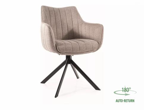 Стул SIGNAL AZALIA Brego 31 бежевый/черный, поворотный