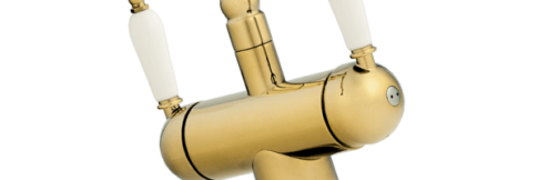 Смеситель для кухни Omoikiri Amagasaki G золото