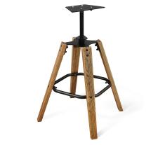 Стул барный Sheffilton SHT-ST35/S93 артикул СТ-418 тихий океан/браш.коричневый/черный