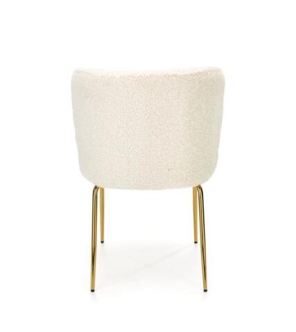 Стул HALMAR K474 кремовый/золотой