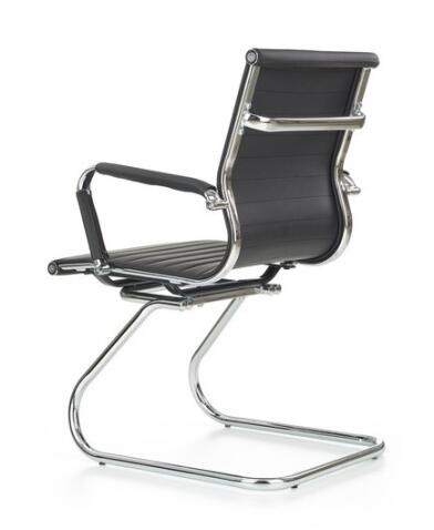 Кресло компьютерное HALMAR PRESTIGE SKID черный/хром