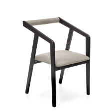 Стул HALMAR AZUL черный/пепельный