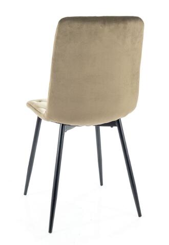 Стул SIGNAL JERRY Velvet Bluvel 40 темно-бежевый/черный