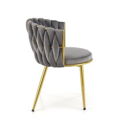 Стул HALMAR K517 серый/золотой