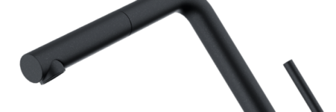 Смеситель для кухни Omoikiri Akashi-S-BL черный