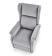 Кресло HALMAR AGUSTIN 2 раскладное, серый