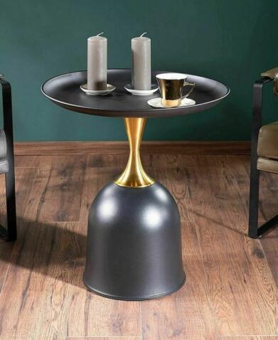 Стол журнальный SIGNAL LIBRA черный/золотой 51