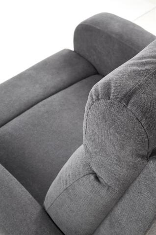 Кресло HALMAR OSLO 1S раскладное, темно-серый