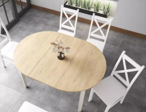 Стол обеденный SIGNAL DANTE дуб кремона/кашемир 102-144/102