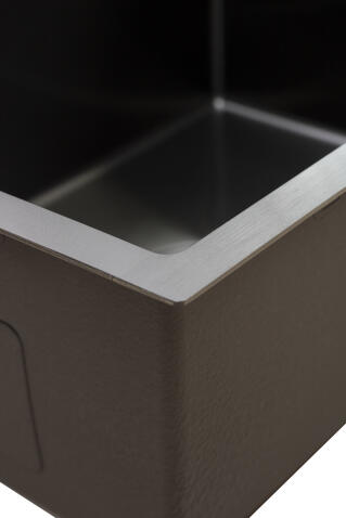 Кухонная мойка из нержавейки BLANTEK LS-5848B Nano black (+ 500B40B)