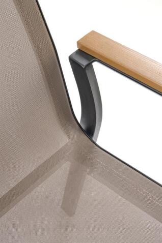 Стул HALMAR FIERRO черный/серый/коричневый