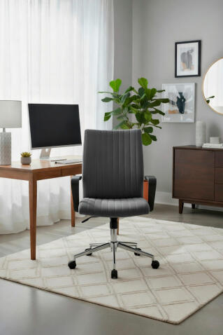 Кресло компьютерное HALMAR DORAL темно-серый/хром