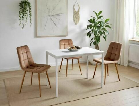 Стол обеденный SIGNAL MARIO белый/белый 100/60