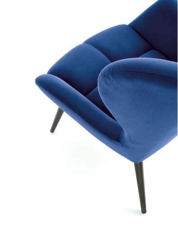 Кресло HALMAR TYRION темно-синий/черный