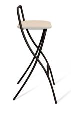 Стул барный складной Sheffilton SHT-S46 артикул CT-46 беж/черный муар (ЗАКАЗ КРАТНО 2 ШТ)
